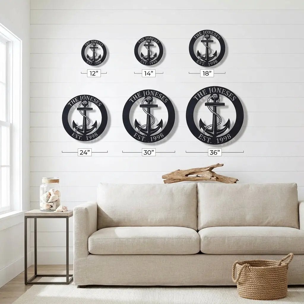 Personalized Anchor Metal Art – Where Your Story Drops Anchor