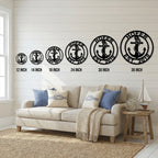 Personalized Anchor Metal Wall Art, Custom Family Name Sign, Nautical Wall Decor