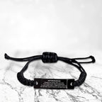 Veterinarian Black Braided Leather Rope Engraved Bracelet - Thanks for being who you are - Birthday Christmas Jewelry Gifts Coworkers Colleague Boss