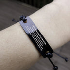 Veterinary Technician Black Braided Leather Rope Engraved Bracelet - Thanks for being who you are - Birthday Christmas Jewelry Gifts Coworkers Colleague Boss