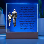 Walk Alongside Me Daddy Personalized Acrylic Plaque