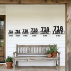 Address Personalized Steel Wall Sign Metal Art
