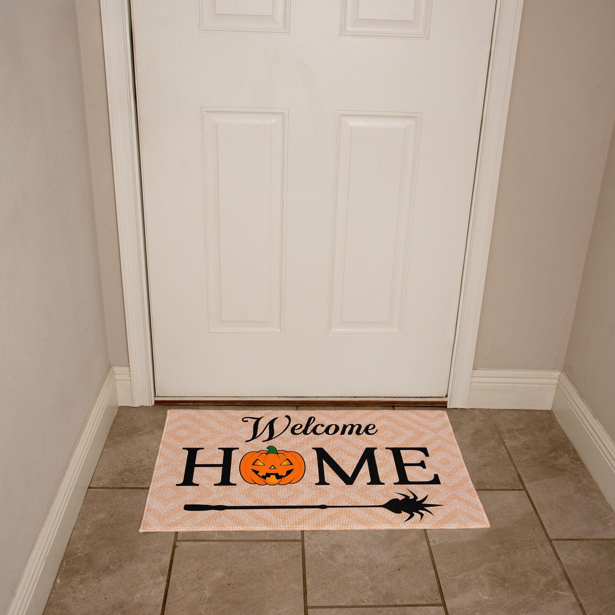 Halloween Welcome Home Rubber Backed Doormat - Mallard Moon Gift Shop