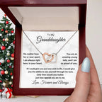 Gift for Granddaughter - Special to Me - Interlocking Hearts Necklace