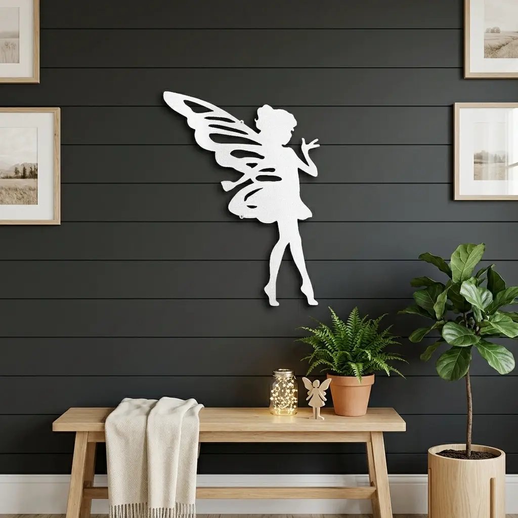 Fairy Pixie Metal Wall Sign