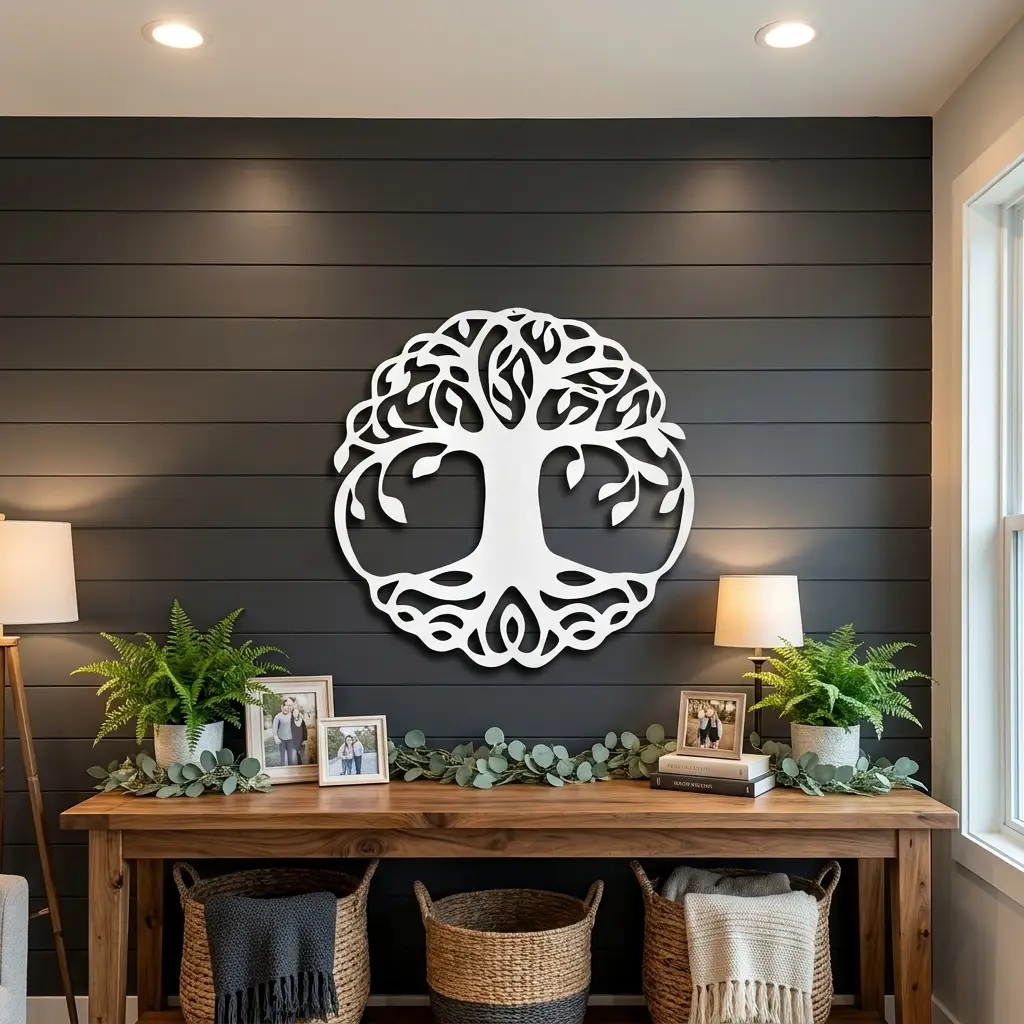 Tree of Life Metal Wall Art | Family Tree Wall Decor | Nature Inspired Home Sign | Housewarming & Family Gift | Made in USA