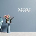 Personalized Mom Metal Wall Art – Custom Kids Names Sign with Heart Separators – Family Name Steel Décor – Mother’s Day Gift