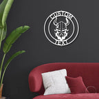 Forge Your Legacy: Personalized Viking Metal Art Wall Signs
