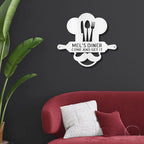 Personalized Diner Metal Wall Art: Where Every Meal is Your Signature Dish