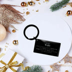 Wife Keychain Gifts, To My Wife You are braver than you believe, stronger than you seem, Inspirational Gifts For Wife Engraved, Birthday, Christmas Gifts For Wife Men Women