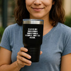 European Shorthair Cat Lovers Gifts from Family - Funny Tumbler for Graduation, 'I Love My European Shorthair. People, Not So Much.'