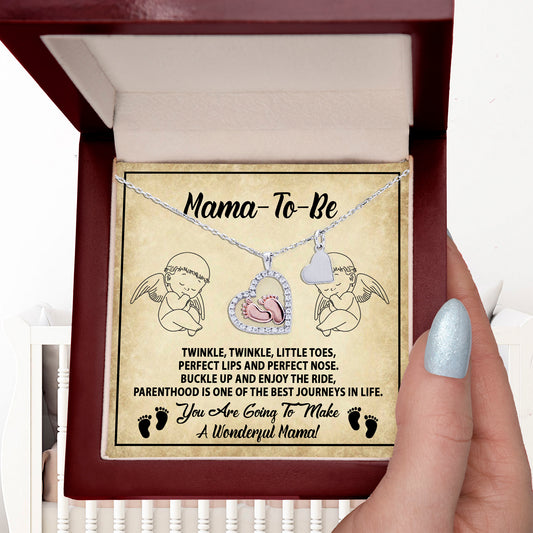 Gift for Mama-to-be Adorable Baby Feet Necklace - Mallard Moon Gift Shop