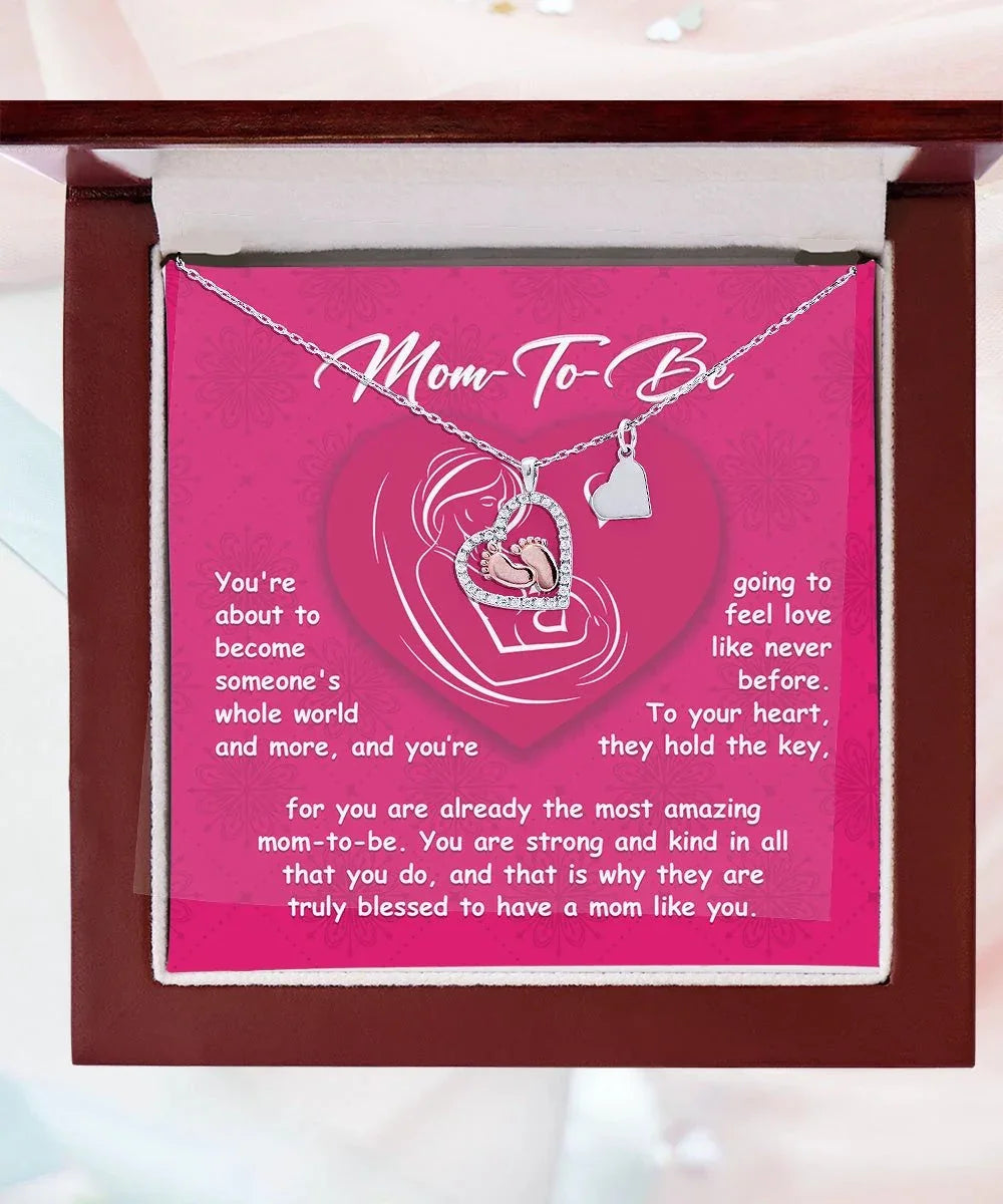 Gift for Mom-to-Be Pregnancy Baby Feet Necklace