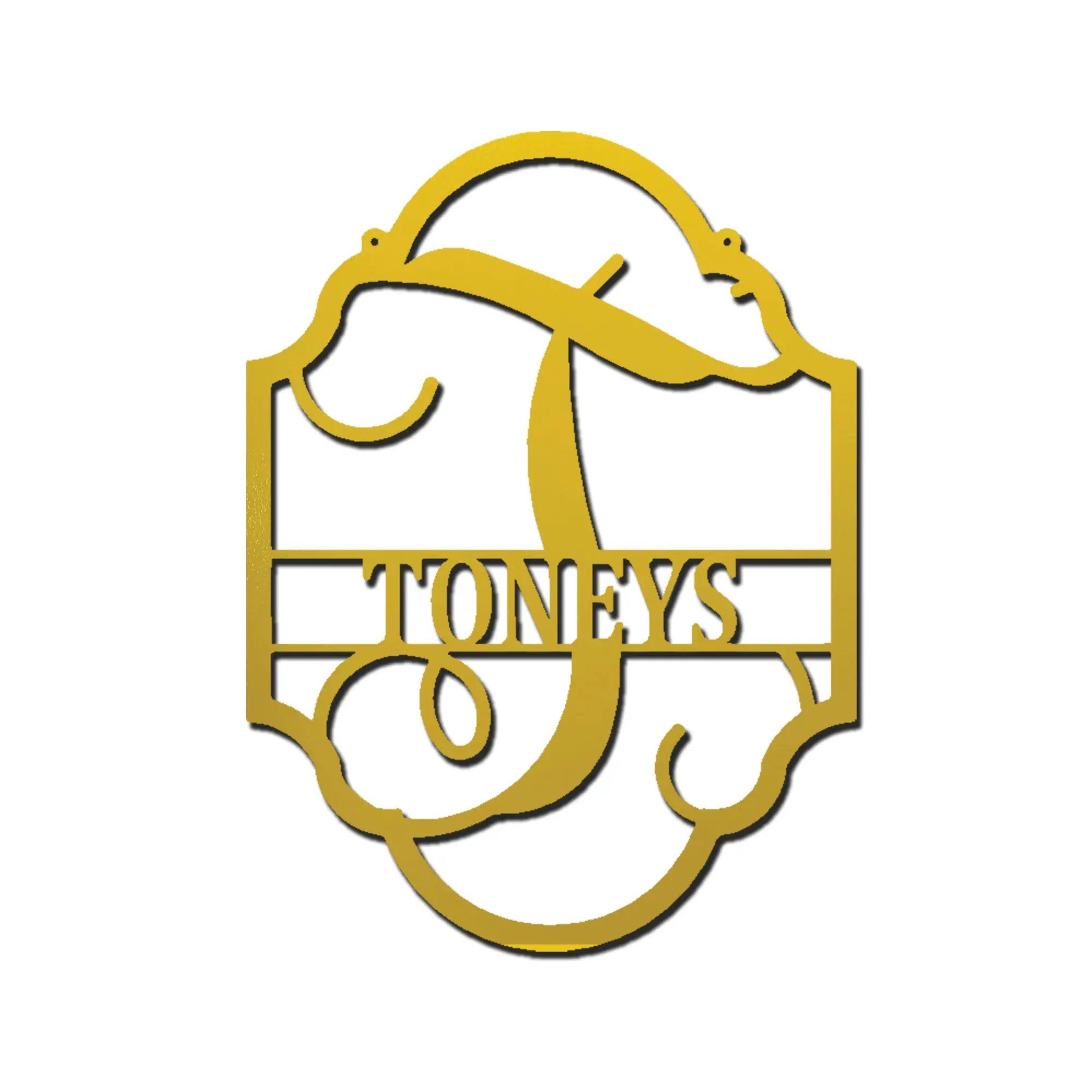 Family Name Plaque Personalized Metal Art Wall SignFamily Name Plaque - Steel Sign
