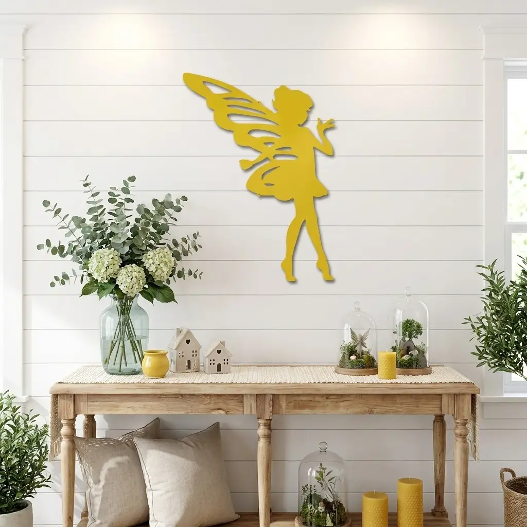 Fairy Pixie Metal Wall Sign