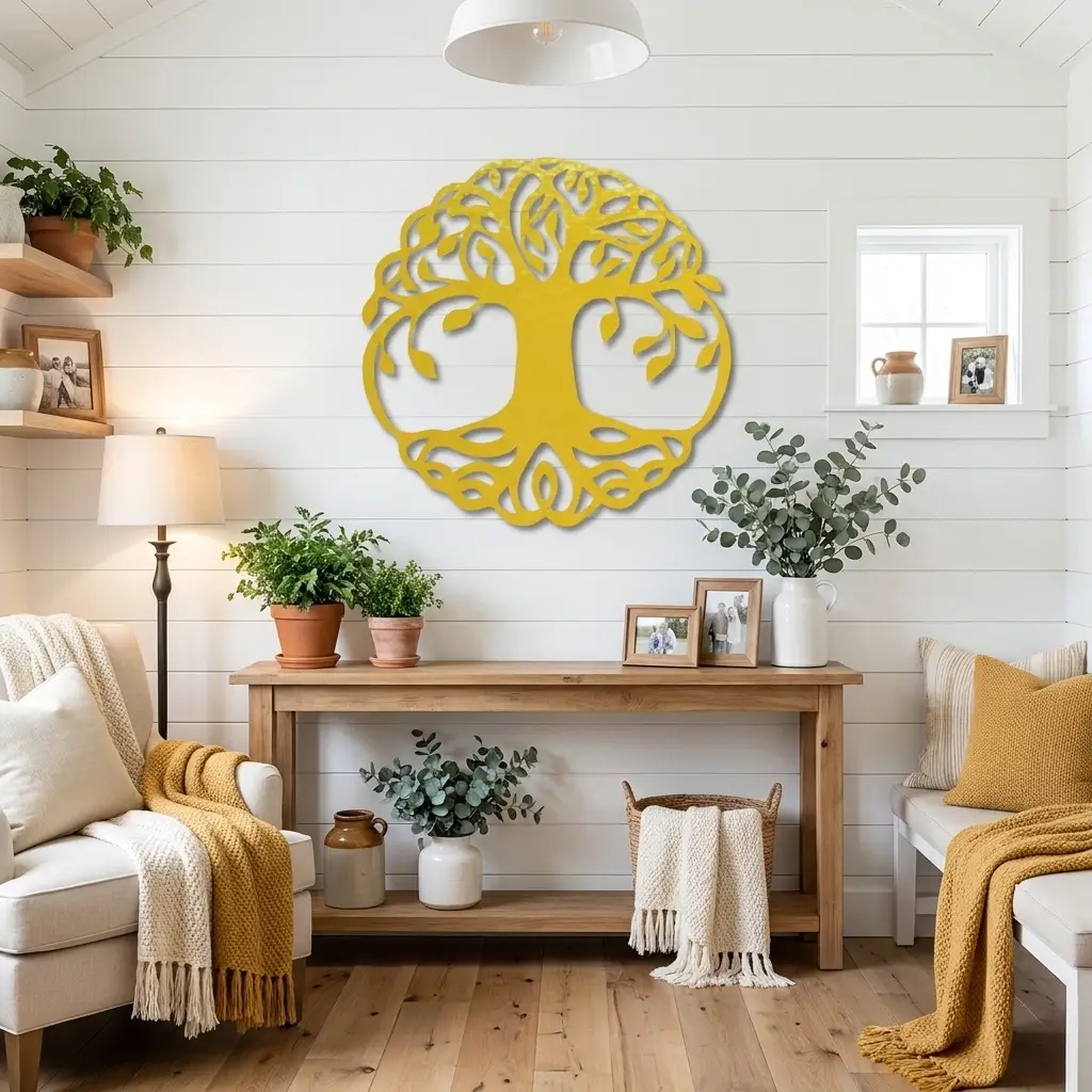Tree of Life Metal Wall Art | Family Tree Wall Decor | Nature Inspired Home Sign | Housewarming & Family Gift | Made in USA