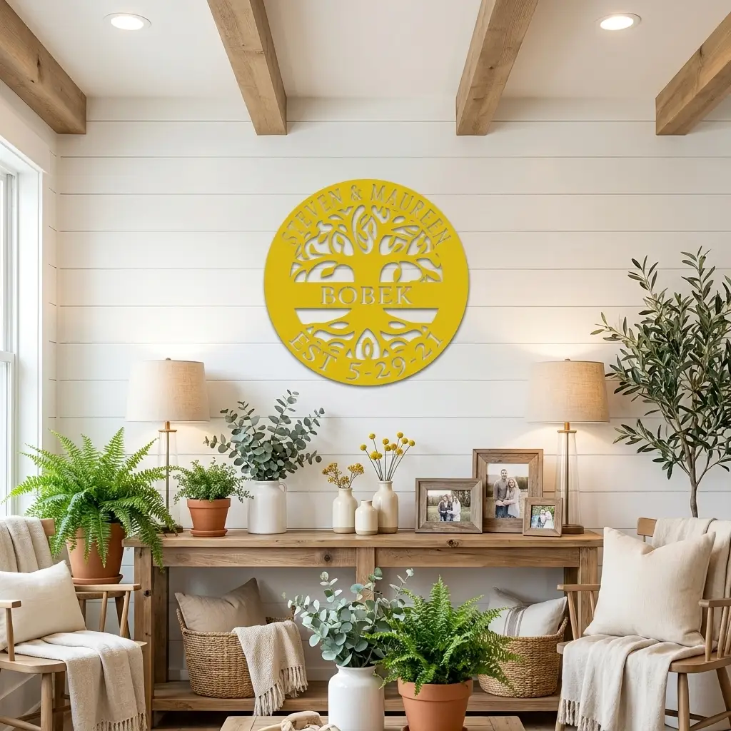 Personalized Tree of Life Metal Wall Art: Celebrate Heritage & Special Moments