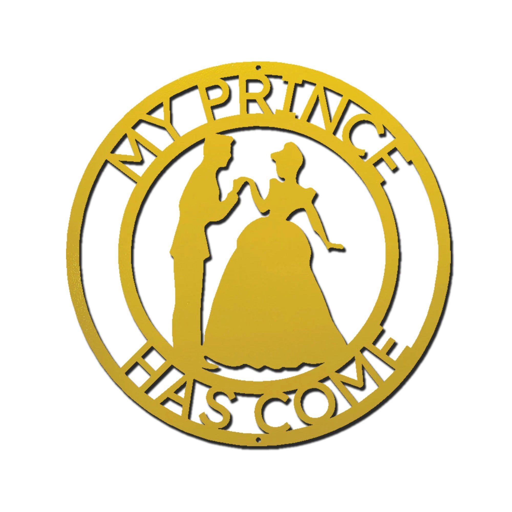Personalized Prince and Princess Metal Wall Art Sign – Custom Couple Name Sign – Romantic Steel Wall Decor – Wedding Anniversary Gift