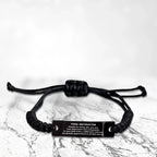Yoga Instructor Black Braided Leather Rope Engraved Bracelet - Thanks for being who you are - Birthday Christmas Jewelry Gifts Coworkers Colleague Boss