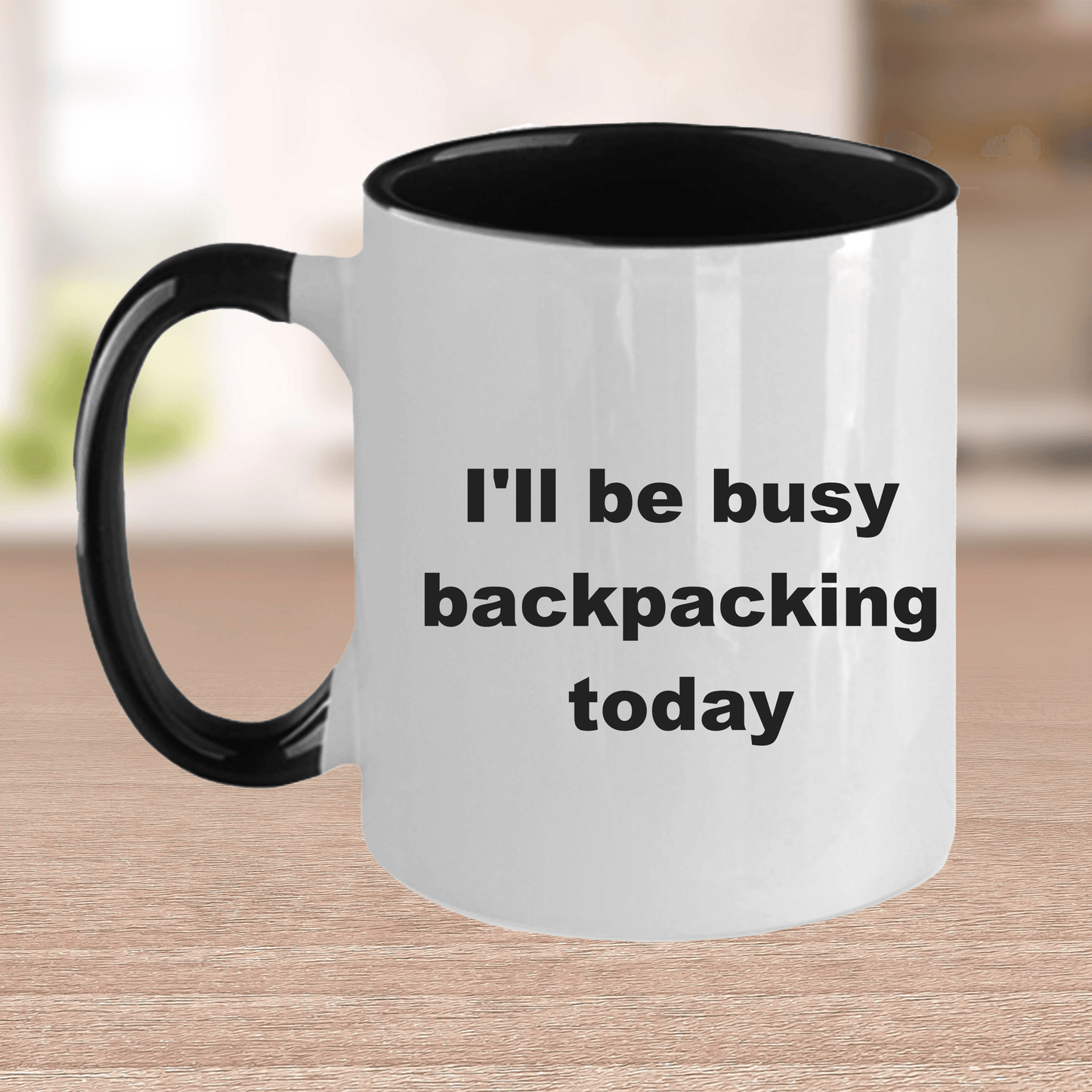 Funny Backpacking Ceramic Coffee Mug - Mallard Moon Gift Shop