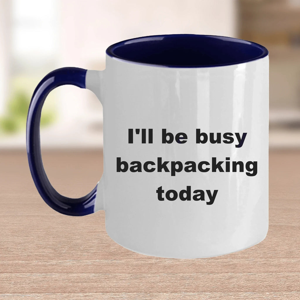 Funny Backpacking Ceramic Coffee Mug
