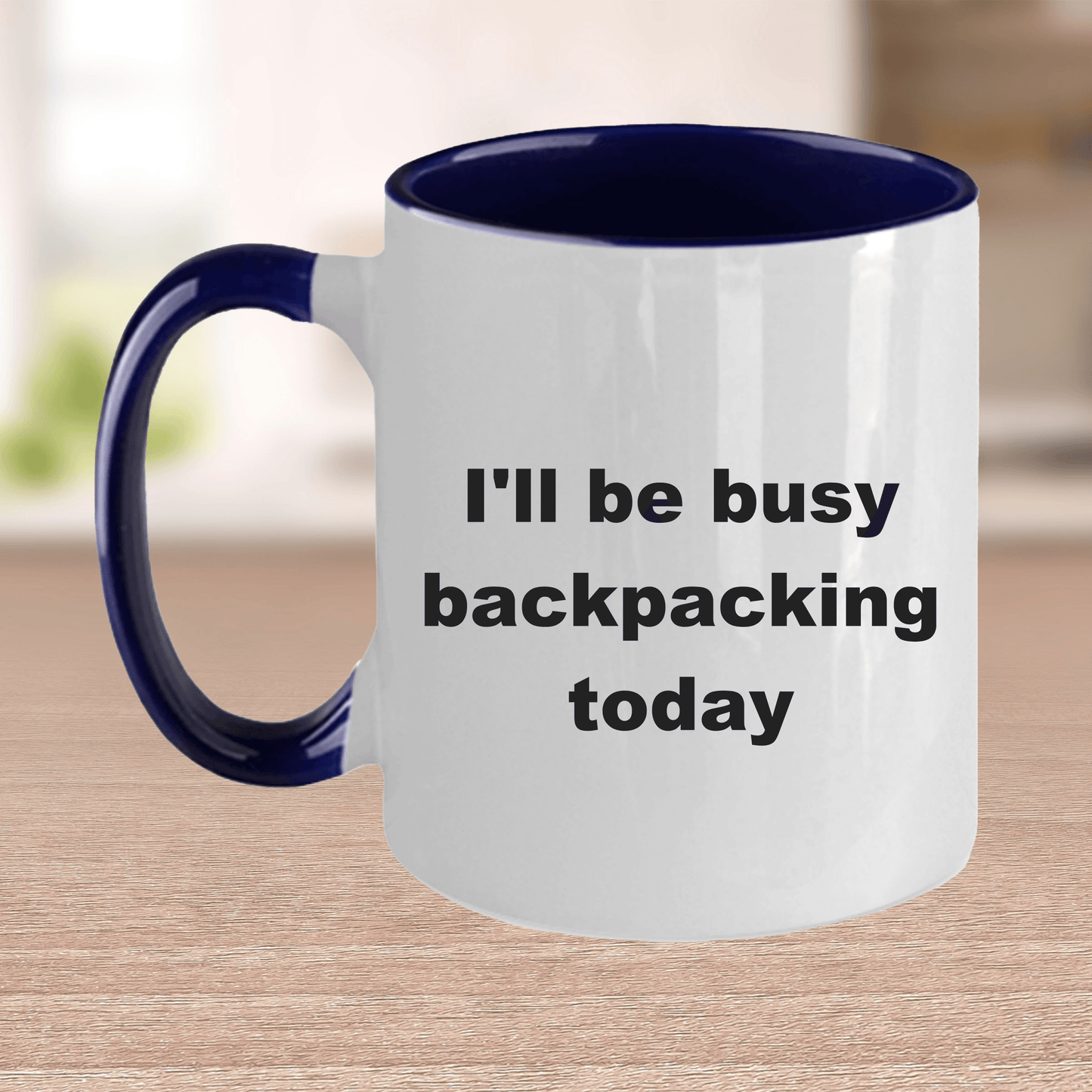 Funny Backpacking Ceramic Coffee Mug - Mallard Moon Gift Shop