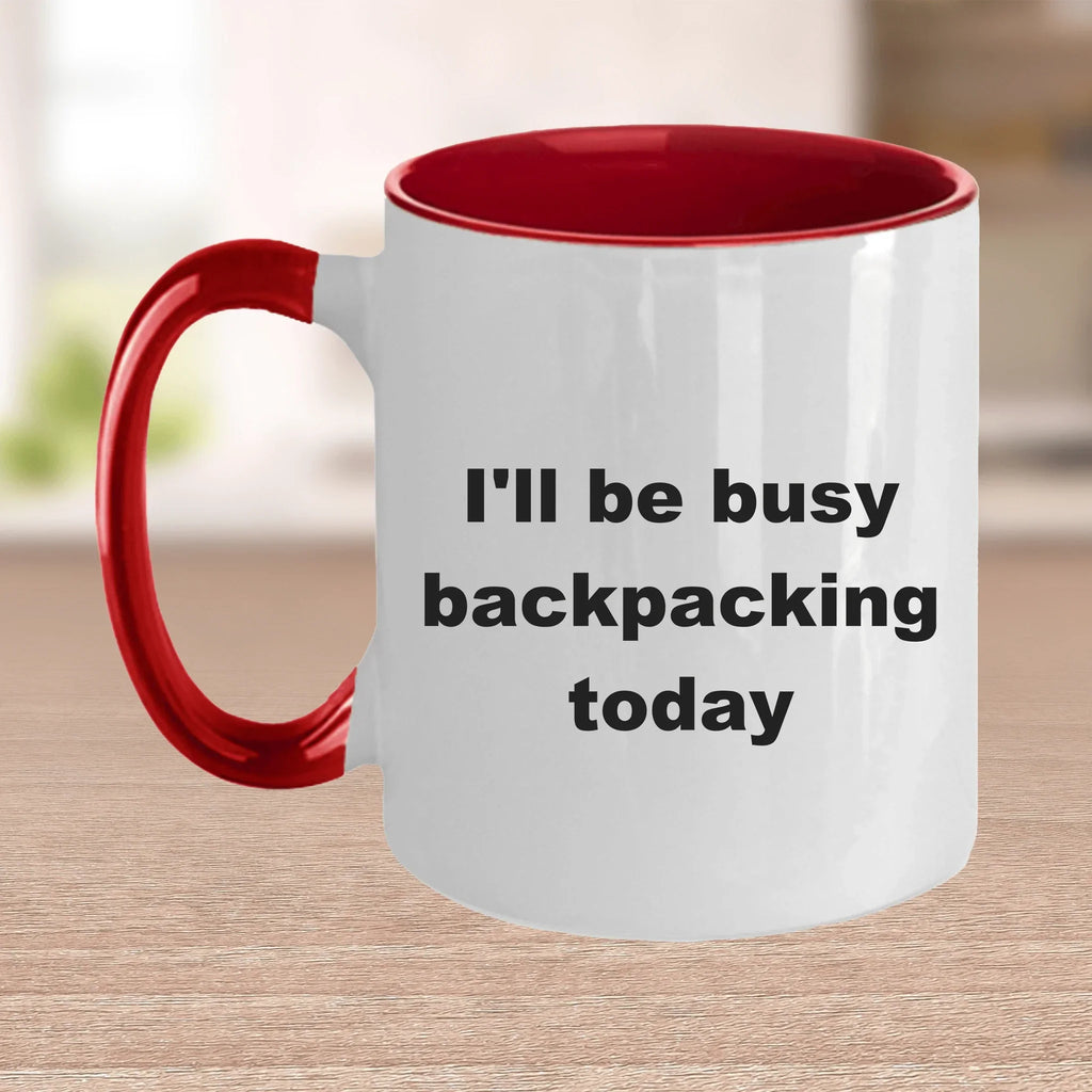 Funny Backpacking Ceramic Coffee Mug