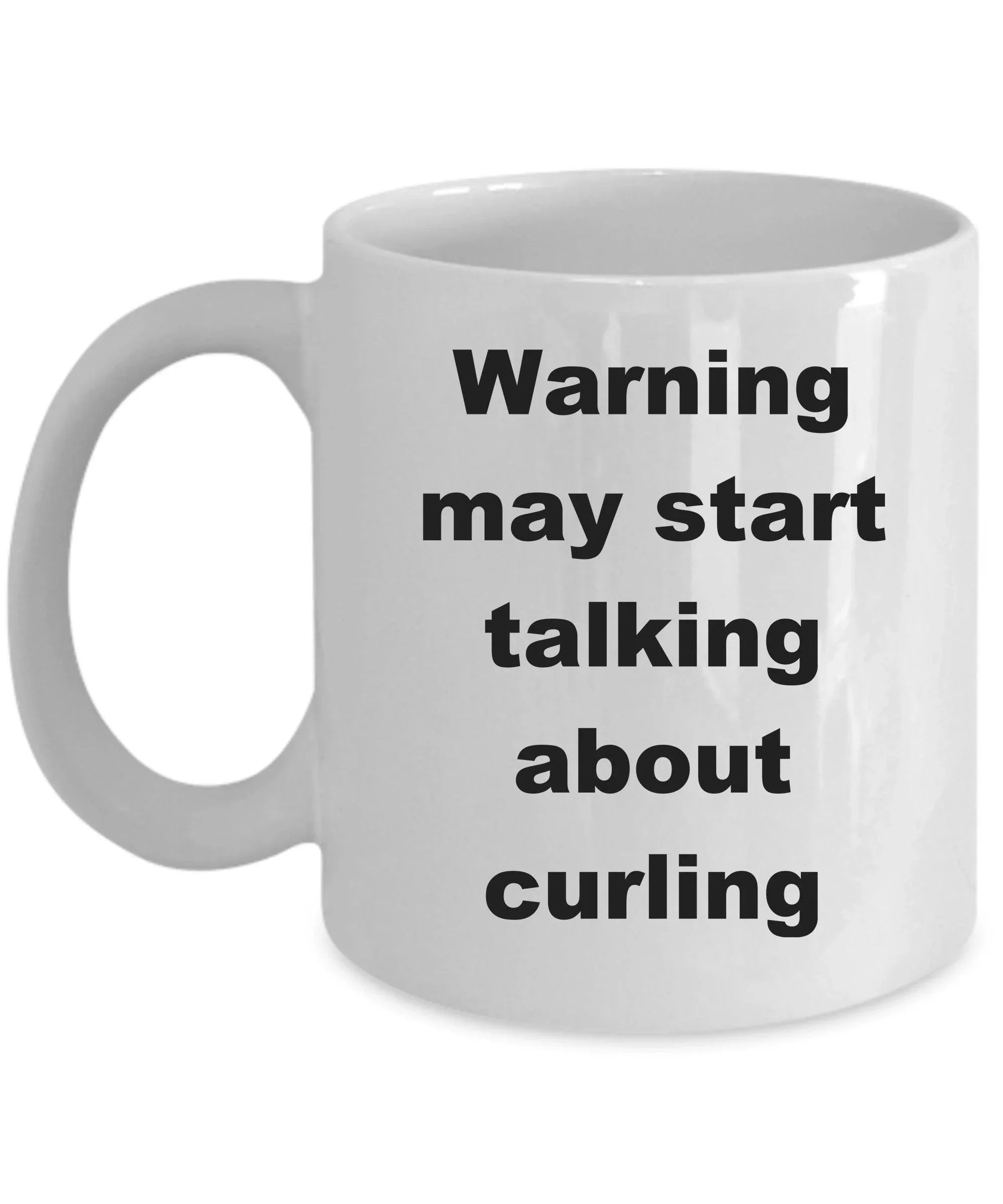 Funny Curling Ceramic Coffee Mug