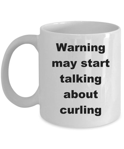 Funny Curling Ceramic Coffee Mug - Mallard Moon Gift Shop