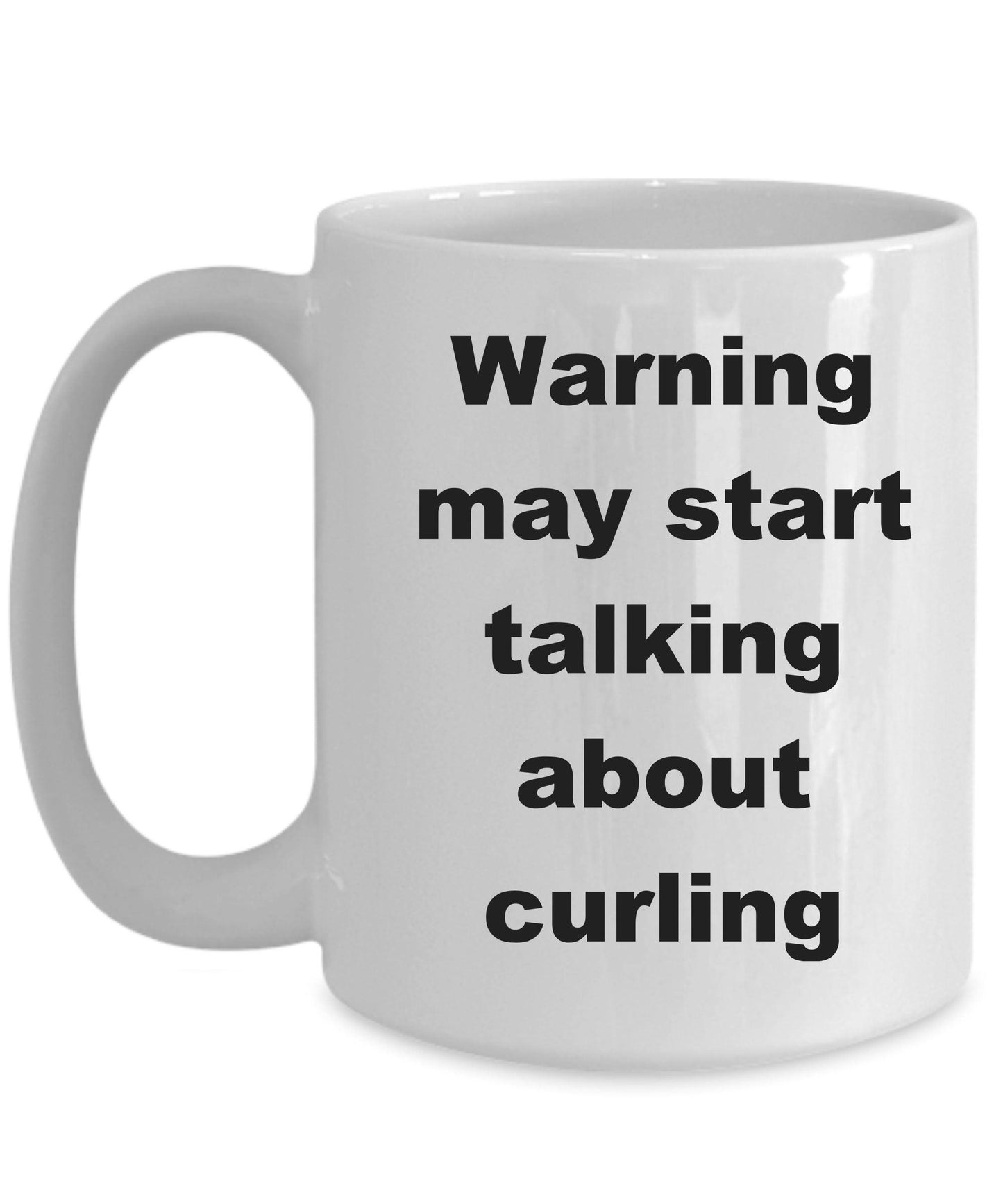 Funny Curling Ceramic Coffee Mug - Mallard Moon Gift Shop