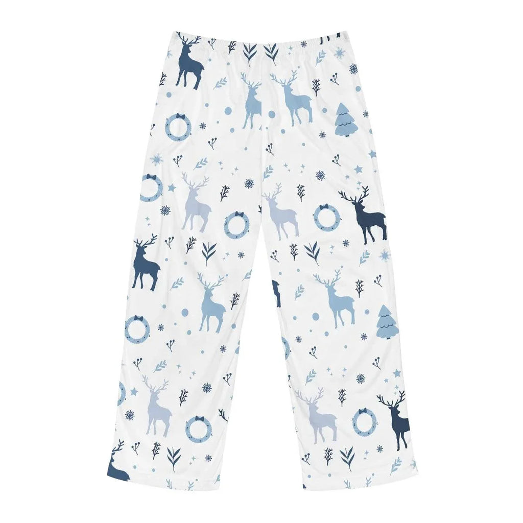 Men's Holiday Blue Christmas Pajama Pants (AOP)