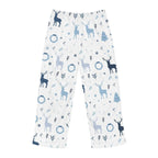 Men's Holiday Blue Christmas Pajama Pants (AOP)