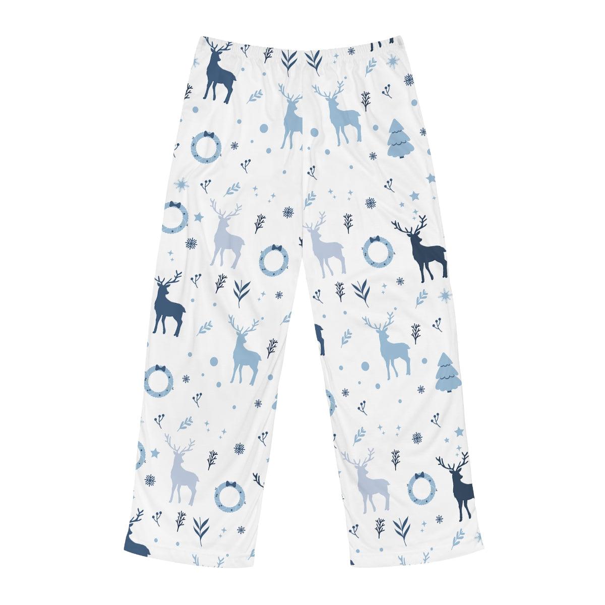 Men's Holiday Blue Christmas Pajama Pants (AOP) - Mallard Moon Gift Shop