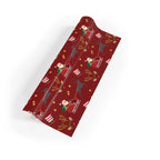 Santa's Sleigh Gift Wrapping Paper Rolls, 1pc