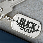 Buck You Military Style Dog Tag Funny Gift for Hunter