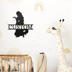 Princess Rapunzel Personalized Name Metal Art Wall Sign