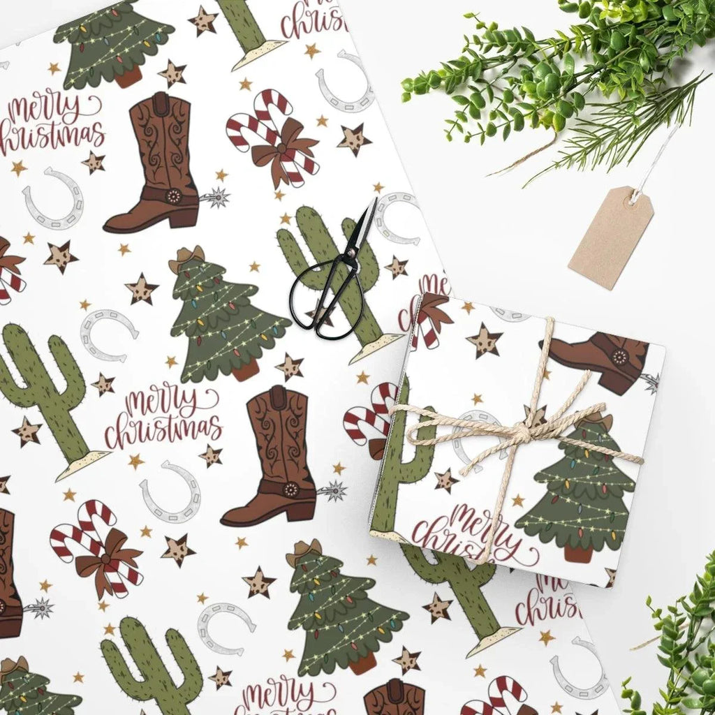 Cowboy Christmas Wrapping Paper