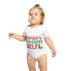 Santa's Favorite Elf Short Sleeve Baby Bodysuit
