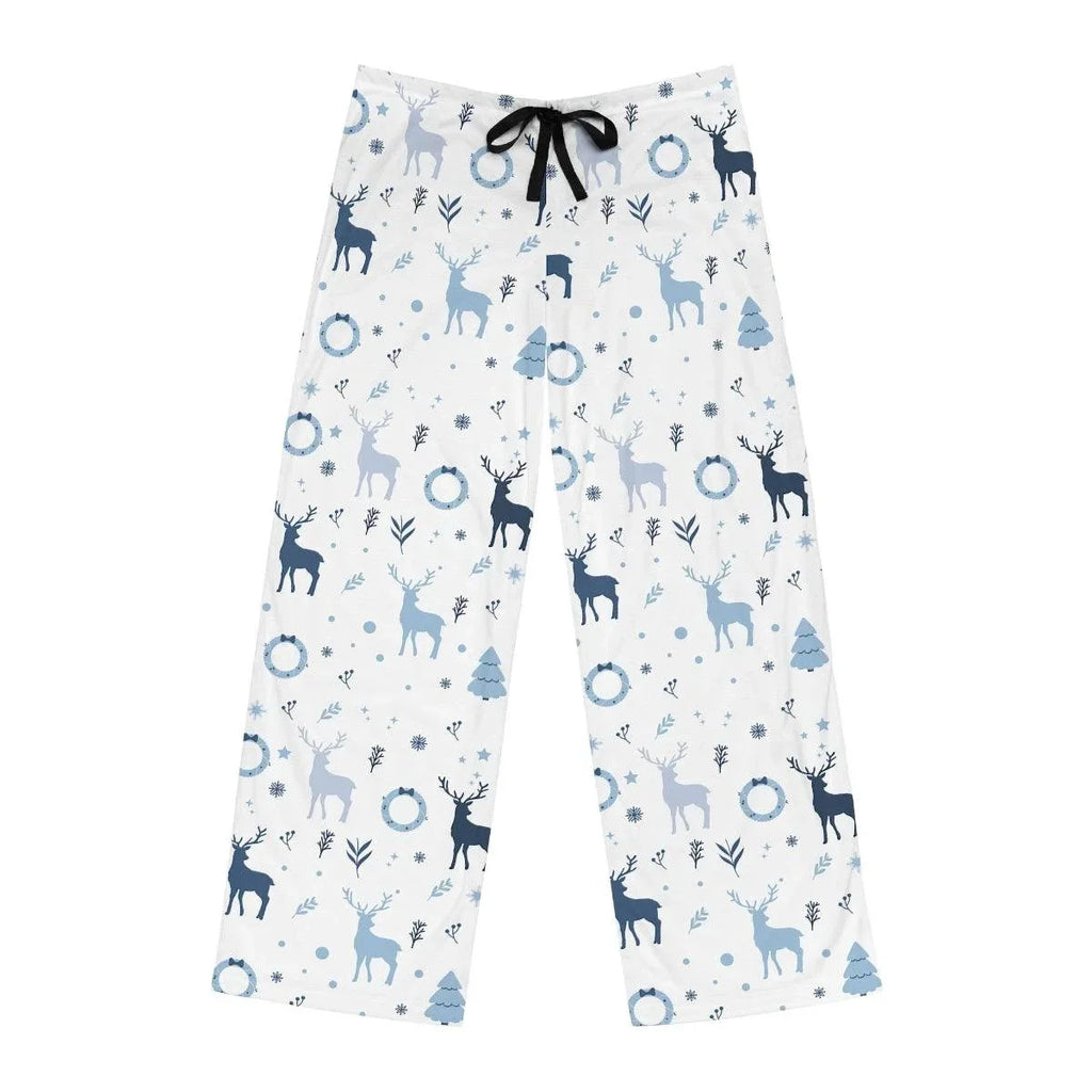 Men's Holiday Blue Christmas Pajama Pants (AOP)