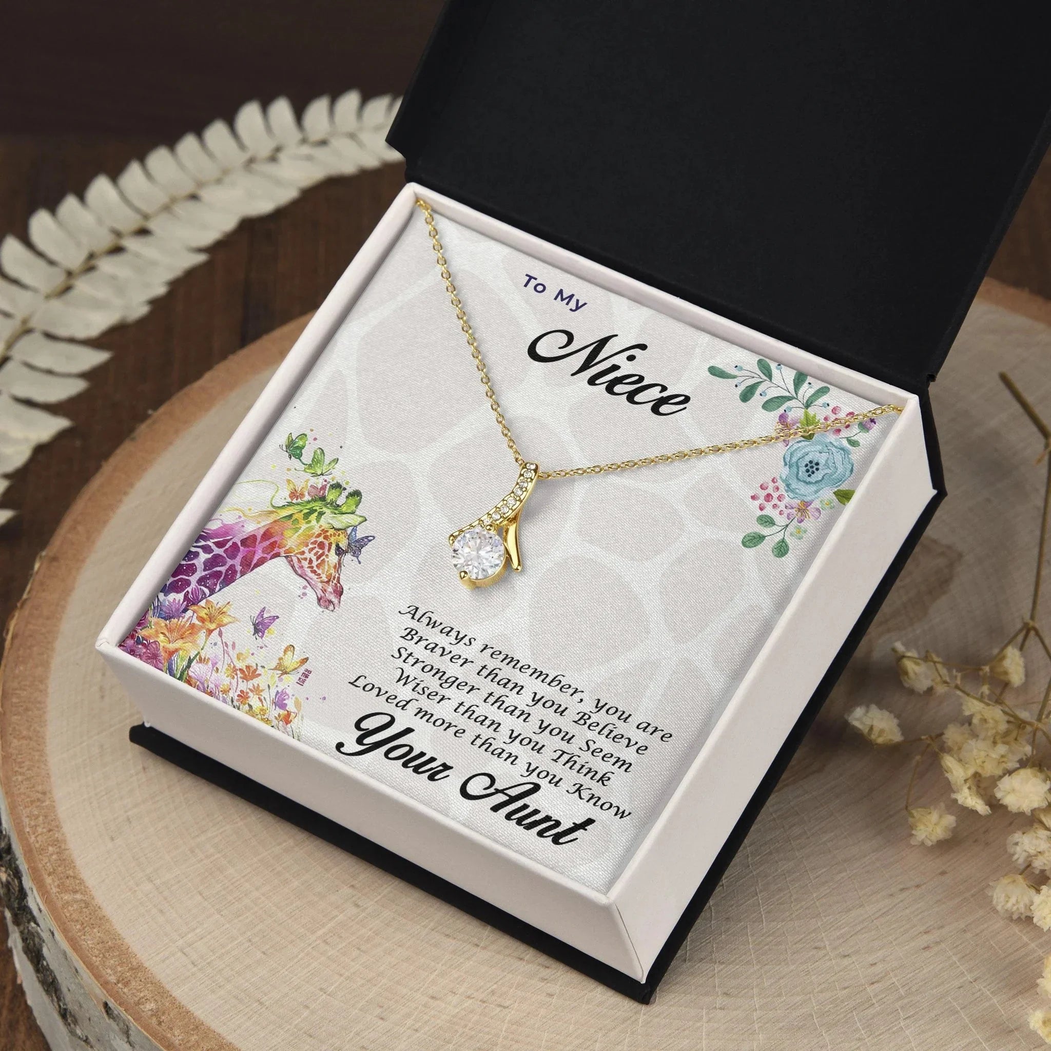 Gift for Niece CZ Pendant Necklace