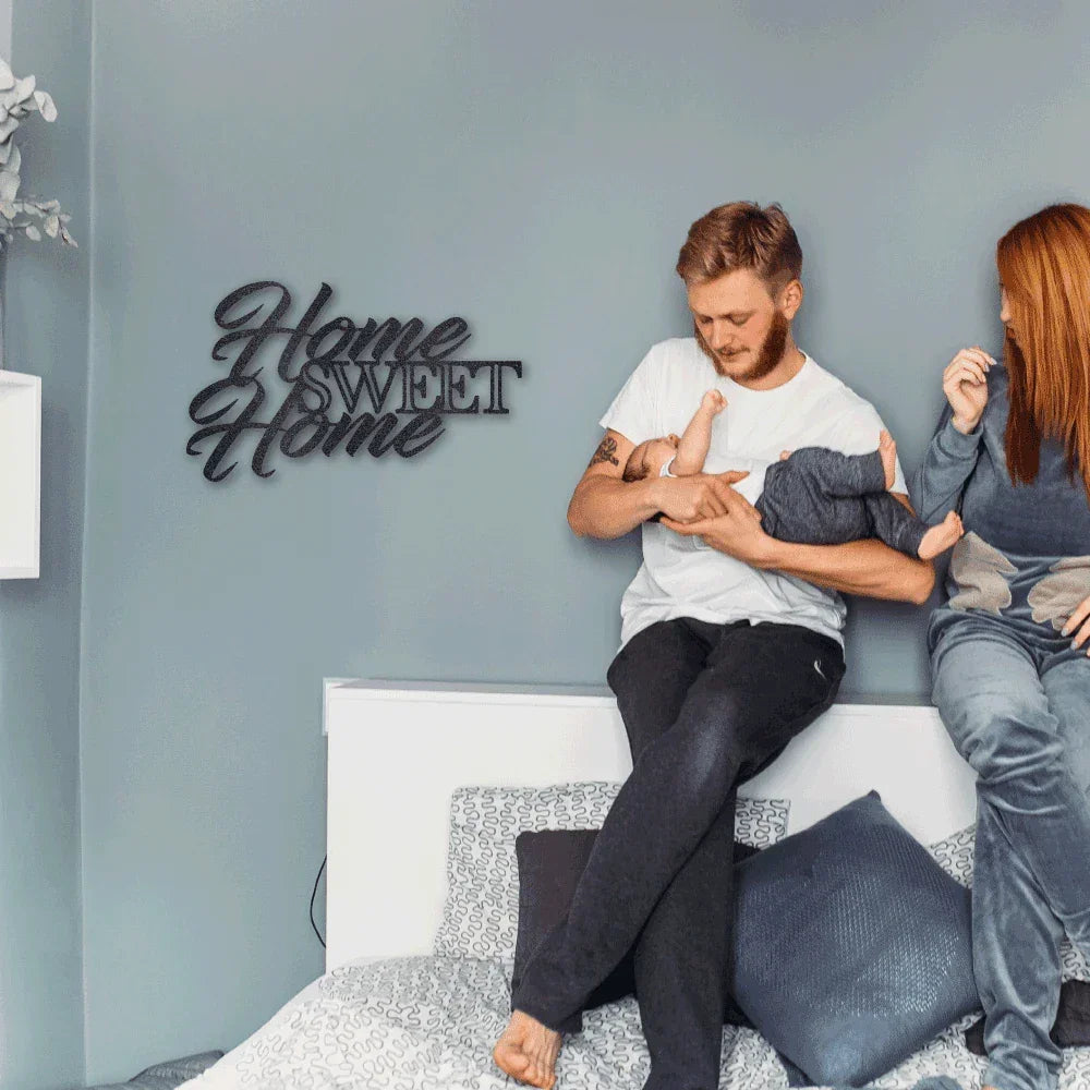 Home Sweet Home Indoor Outdoor Steel Wall Sign Art