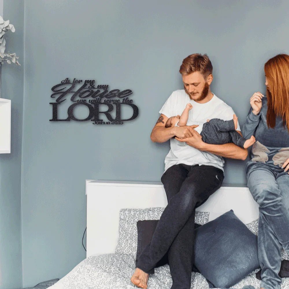 Joshua 24.15 Bible Quote Steel Wall Sign