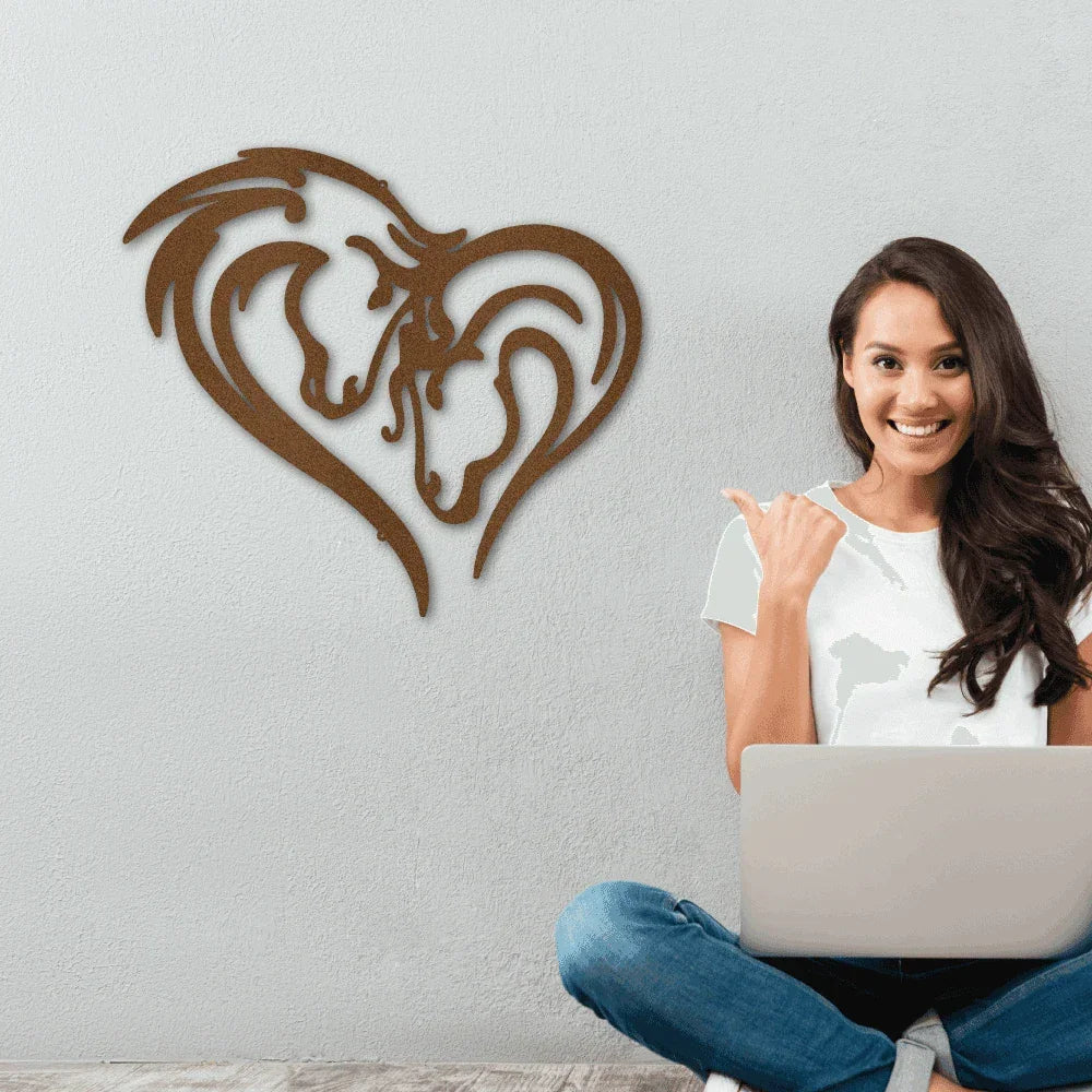 Horse Love Steel Wall Sign