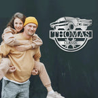 Timeless Car Custom Name Metal Wall Art