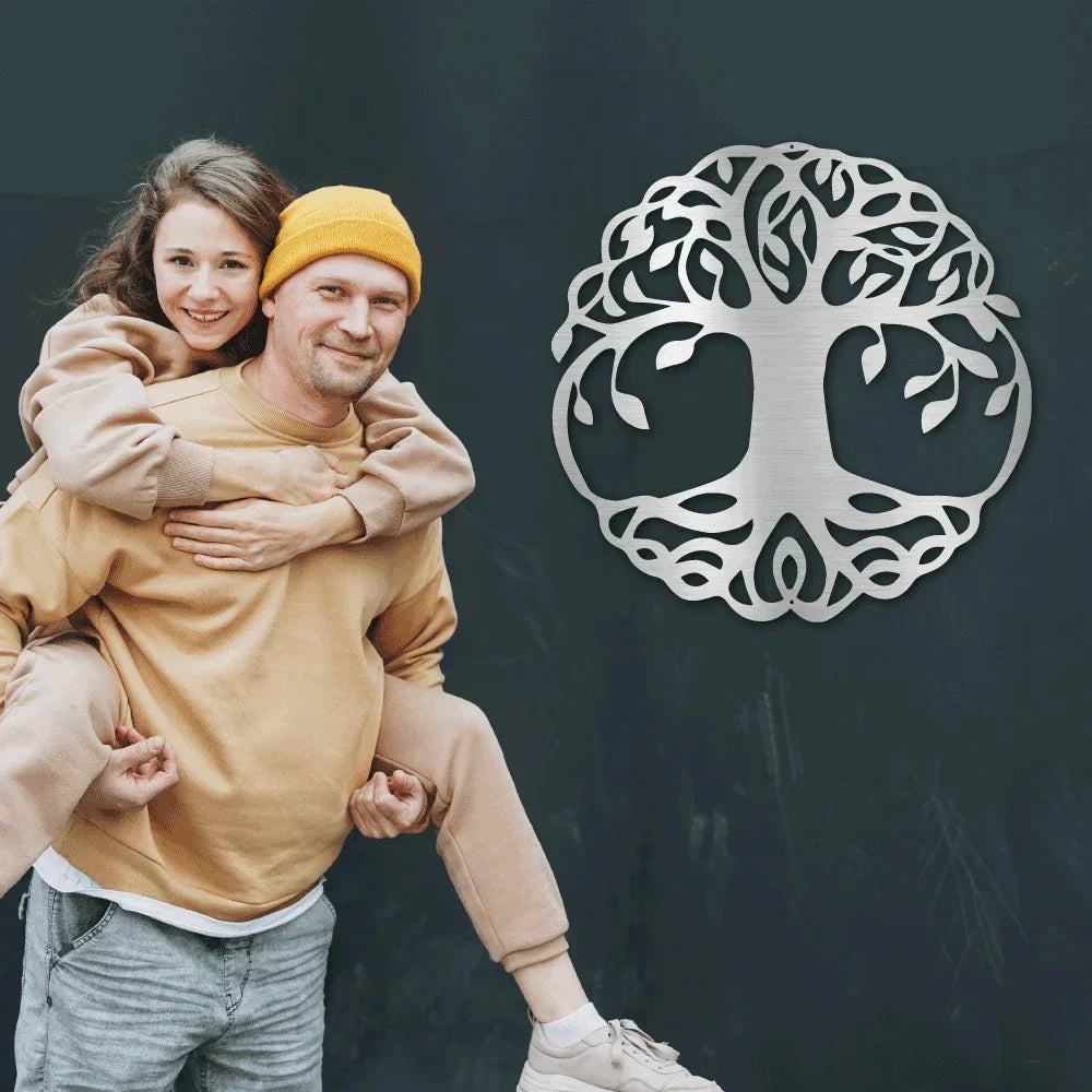 Classic Tree of Life Indoor Outdoor Steel Wall Sign