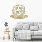 Dachshund Face Custom Name Metal Art Wall Sign