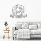 Dachshund Face Custom Name Metal Art Wall Sign