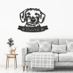 Dachshund Face Custom Name Metal Art Wall Sign