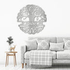 Fancy Tree of Life Monogram Personalized Metal Art Wall Sign