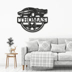 Timeless Car Custom Name Metal Wall Art
